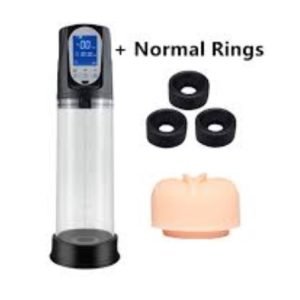 1 In 2 Grade Pussy Cap With Display Penis Growth Enlarge Pump For Men