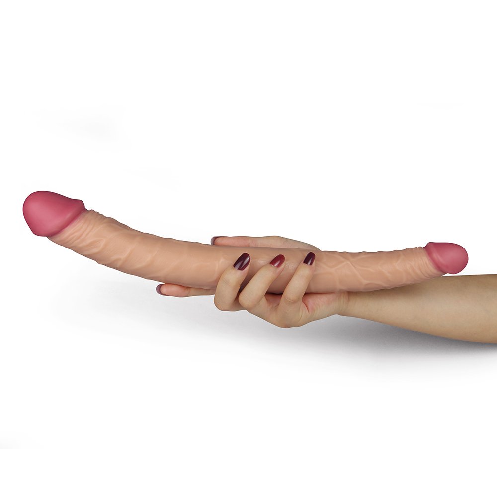 14 Inches King Size Realistic Ladykiller Tapered Double Penetration Dildo For Lesbian