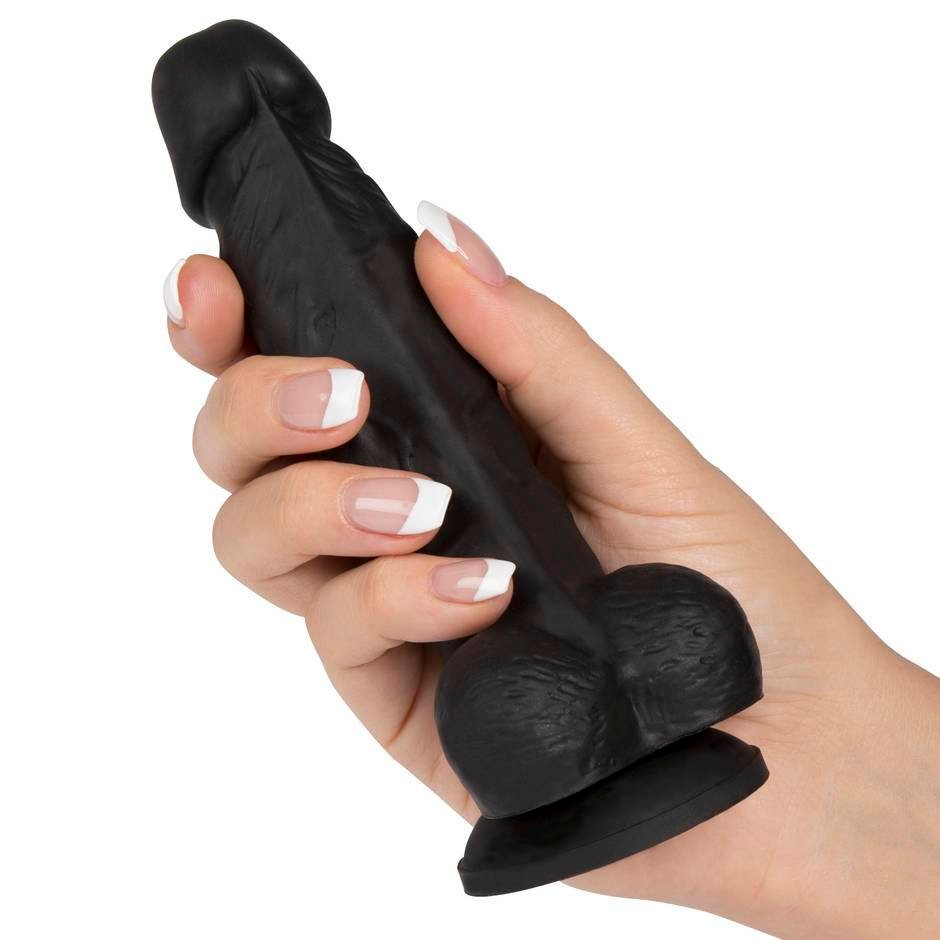 6.5 Inches Black Dildo With Strong Suction Cup