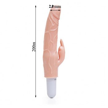 Beginner Girls small Penis Dildo Vibration-Flesh