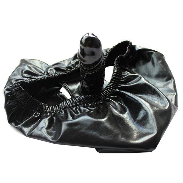 Black Panty With Internal Dildo Underwear