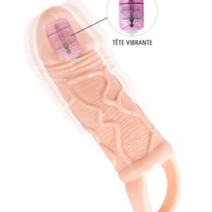 Skin Texture Penis Extension Sleeve Simulator