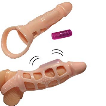 Stretchy Vibrating Penis Extender Sleeve