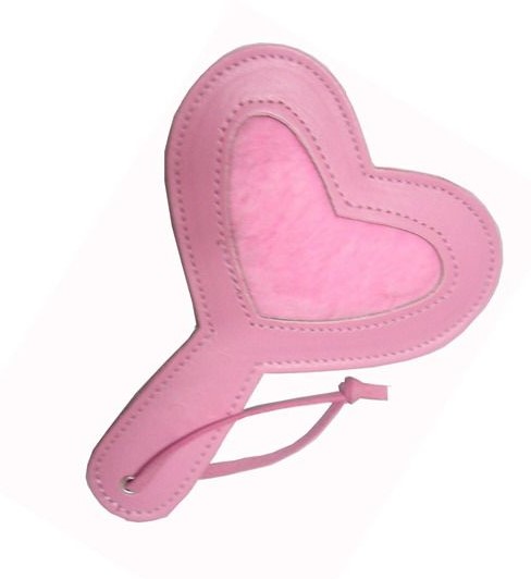 Heart Shaped Pink Spanking Whip Paddle BDSM Toys
