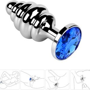 Spiral Anal Butt Plug Stimulator for Couple