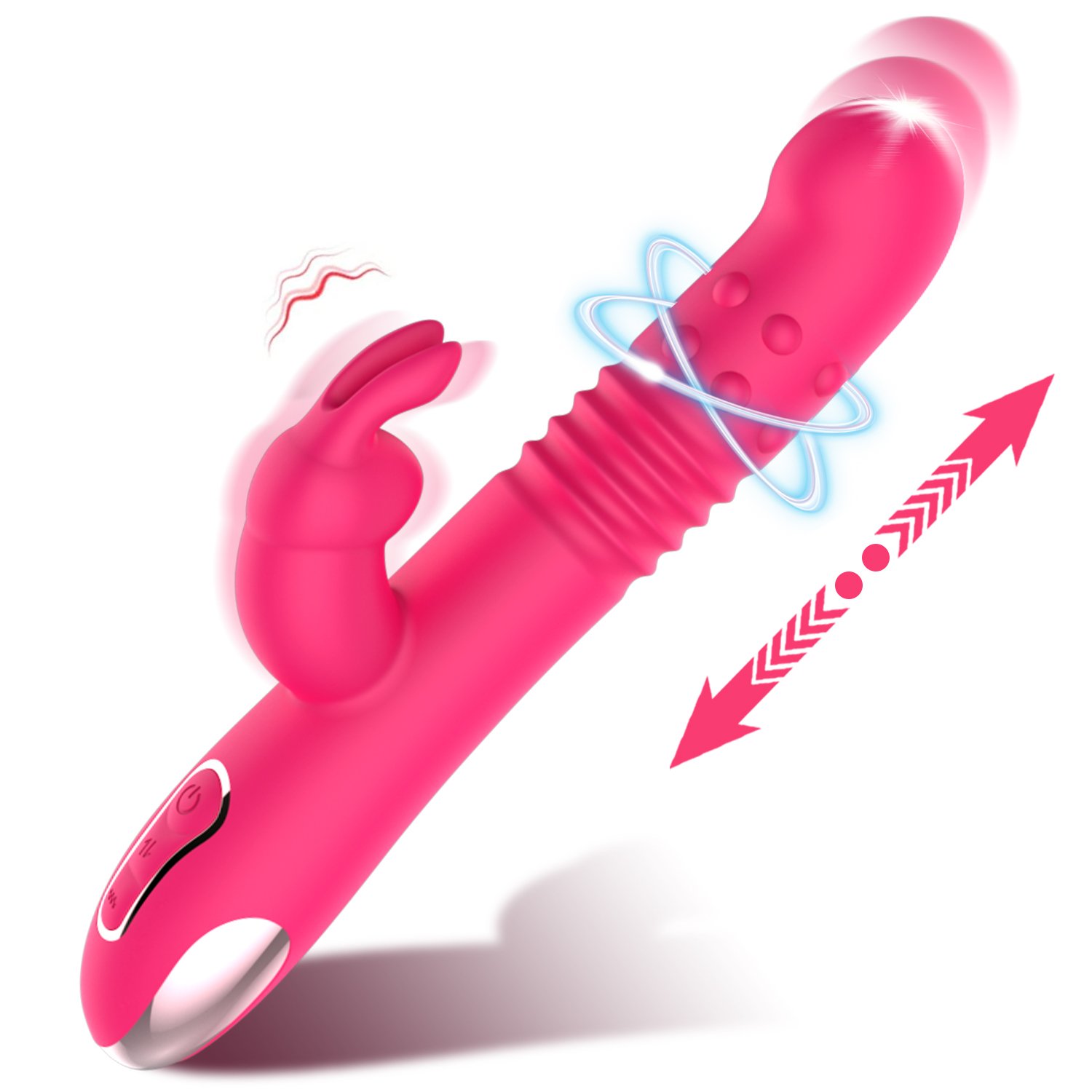 Thrusting Rabbit Dildo Vibrator